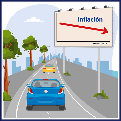 Para el próximo año, se prevé que la economía chilena volverá a crecer y que la inflación retornará a la meta de 3%.